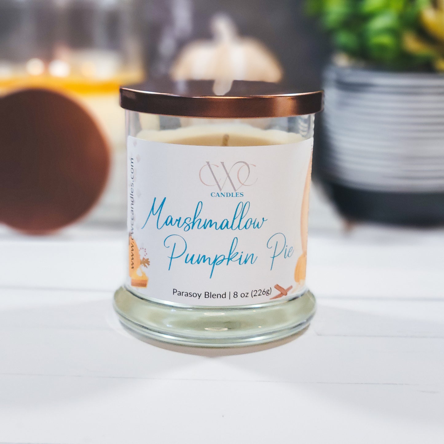 Marshmallow Pumpkin Pie | 8 oz Candle