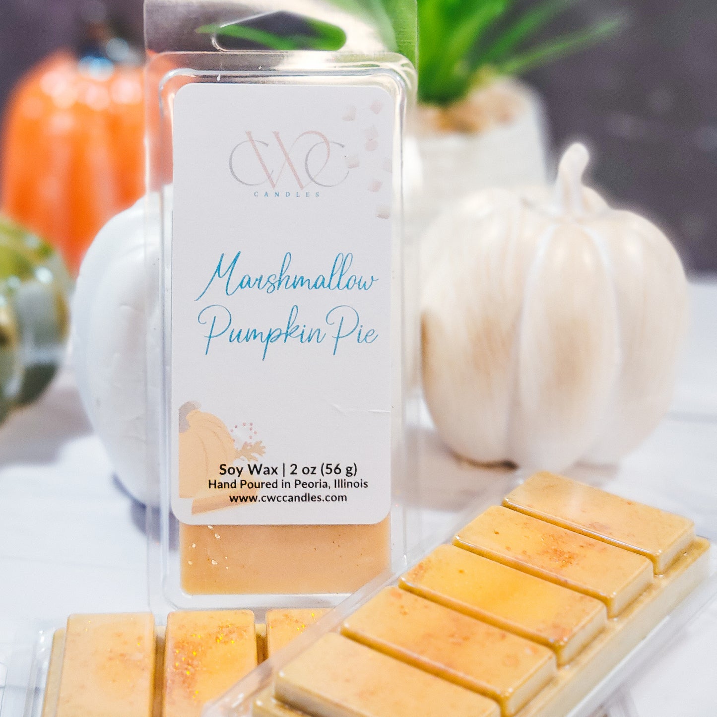 Marshmallow Pumpkin Pie Snap Bar Wax Melt